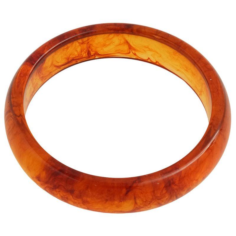 and American Cross-Border Resin Geometric Round Bracelet, Fashionable, Simple, Versatile Bracelet, Forest Style Niche Design Jewelry for Women