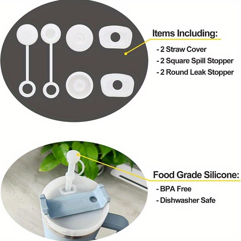 1 шт. Универсальная силиконовая заглушка для соломинки, Непротекающий чехол-заглушка для соломинки для спортивных бутылок для воды 30 унций/40 унций, Прочный аксессуар для напитков
