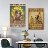 Ретро-искусство, абстрактная фигура, девушка-подсолнух, постеры, принты, модный слоган, холст, картина, настенная картина для гостиной, домашний декор