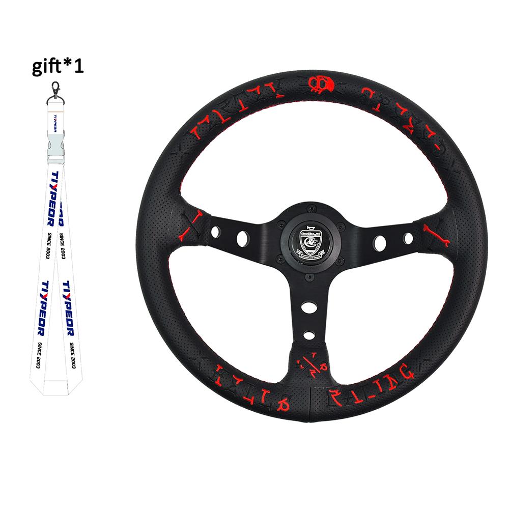 Vertex 320MM Спортивный руль со звездной вышивкой, золотая проводка, универсальный модифицированный руль с Forever