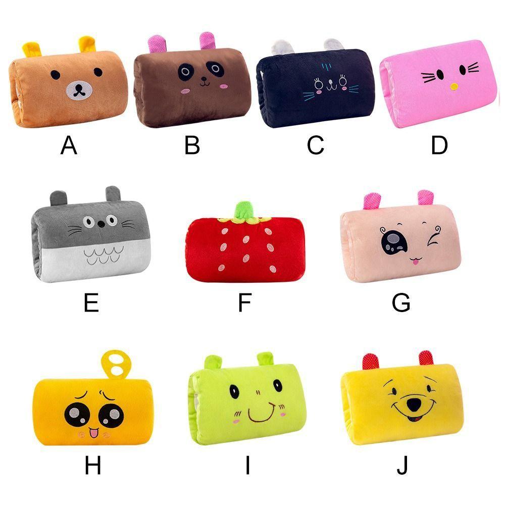 Мультяшная плюшевая игрушка, обеденный перерыв, ручной съемник, грелка для рук, подушка для сна, грелка для рук, коврик