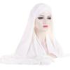 Muslim Women Long Scarf Pull On Ready Wear Instant Hijab Chemo Cap One Piece Amira Head Wrap Turban Femme Shawl Bandanas Scarves