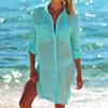 Yozgi Bikini Bluzka Keng Plyaj Ayollar uchun Cho'milish Kiyimi Bluzka Yopgichlar Ayollar uchun Pareo De Plage Cho'milish Kiyimini Yopish Plyaj Saronglari Kaftan Plyaj Kiyimi