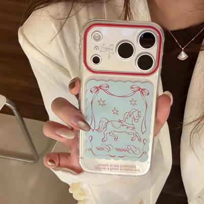 Чехол для телефона с пони, совместимый с iPhone 16, iPhone 17, iPhone 17 Pro Max