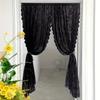 1 шт. Белая Тюлевая Штора для Окна Полиэстер Полупрозрачная Цветочная Кружевная Штора для Двери Идеально для Декора Спальни и Гостиной