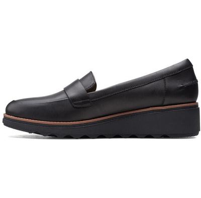 Женские слипоны Clarks Sharon gracie black, dark brown