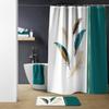 Rideau de douche - Plumisse - 200x180 cm - 100% Polyester - 12 anneaux inclus - Entretien facile