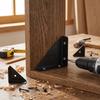 12Pcs L-Brackets Furniture Corner Brace Thick Angle Code Triangle Corner Brackets  Cabinet