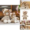 Cute Pajamas And Hats Teddy Bears Plush Toys Doll Children Toy For Childrens Gift