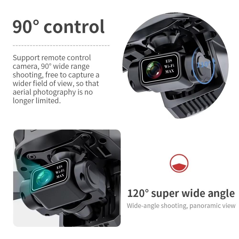 Новый KF101 MAX-S GPS Дрон 4K Профессиональная HD Камера FPV 3-осевой подвес Бесщеточный 5G WIFI Складной RC Квадрокоптер с функцией обхода препятствий 3 км 30 минут