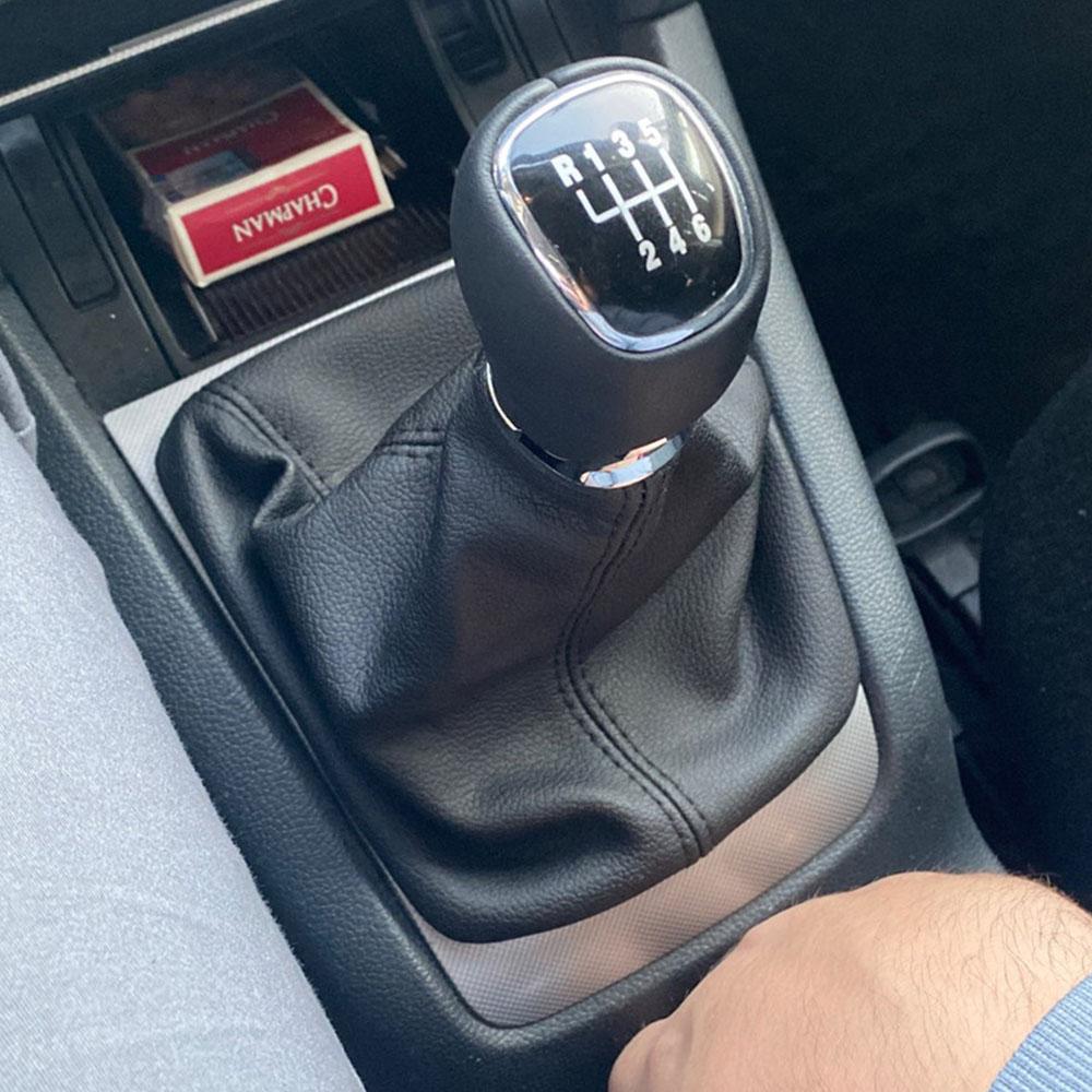 Car Accessories Manual 5/6 Speed Gear Shift Knob Gaiter Boot Cover For Skoda Octavia A5 A6 2004 2005 2006 2007 2008 2009 -