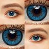 2 шт. цветные контактные линзы для косплея с футляром