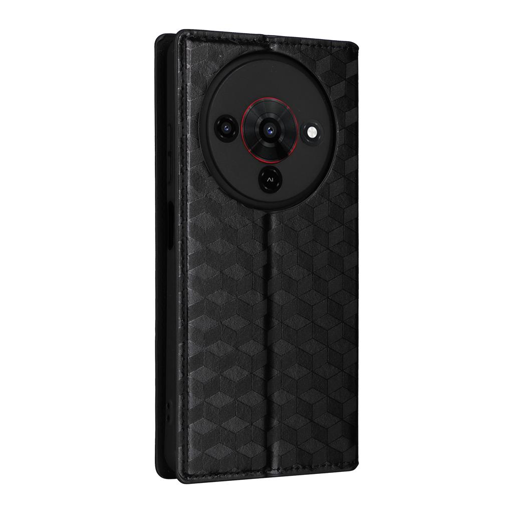 For ZTE Blade A76 5G Case Wallet Rhombus Imprinted Leather Phone Cover