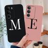 Для Realme C71 C61 C51 C51S Чехол Простой Сердце Буква Задняя Крышка Для Realme C 71 Полная Защита Мягкий Жидкий Силикон Чехлы для Телефона