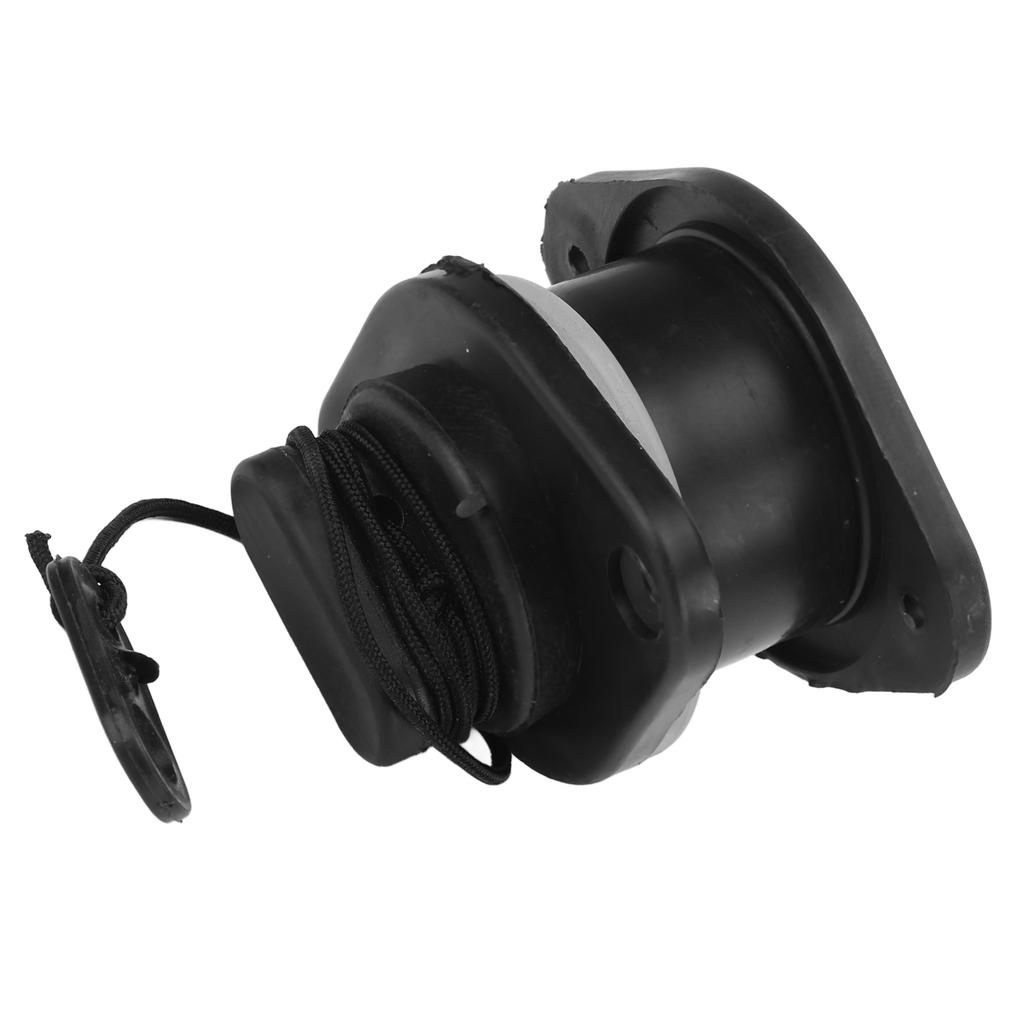 PVC Inflatable Boats Drainage Valve Corrosion Resistant Black Boat Replaceable Drain Valve for