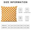 Orange Geometric Pillow Case 3D Print Polyester Fiber 40*40 cm Home Sofa Throw Pillow Cover Decoration Festival Gift