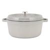 Staub Pot Staub Pico Cocotte Round 26cm Campagne Pot Enamel Pot Rund Brater Blanco Trufa Pico Cocotte Pot Stylish Cookware Kitchen Supplies (White