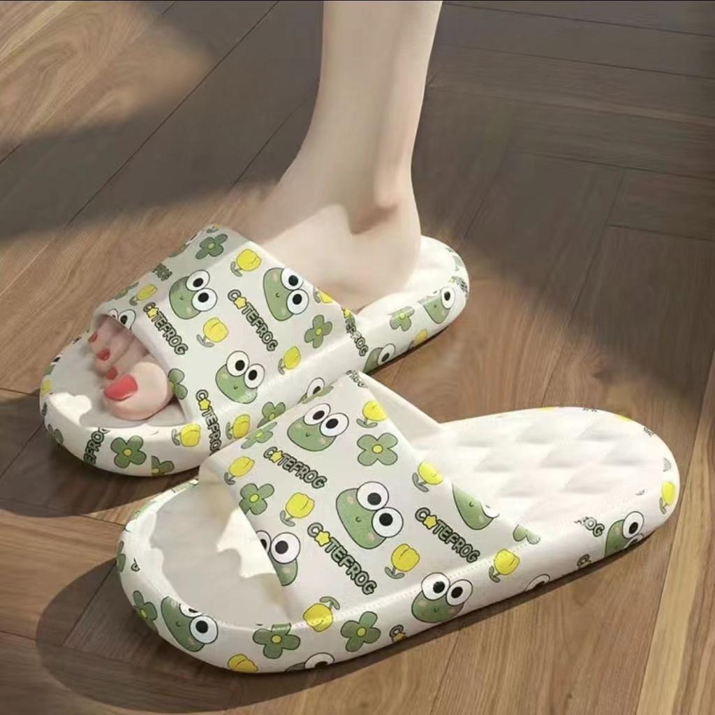 Закажите на размер больше мужские летние тапочки пляжные сандалии шлепанцы с принтом на толстой подошве для мальчиков и девочек унисекс домашняя банная обувь большой размер 44-45