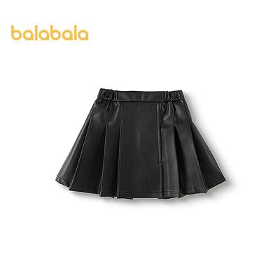 Плиссированная юбка из искусственной кожи для девочки Balabala