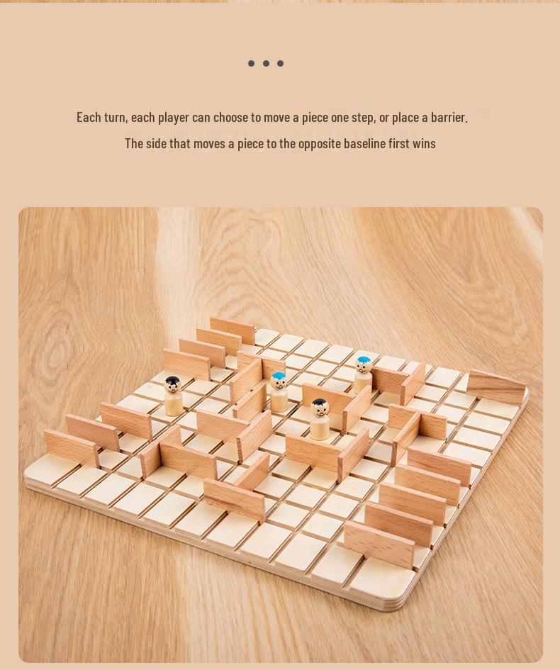 Children's Educational Strategy Chess Game - Wooden Logic and Intelligence Table Toy