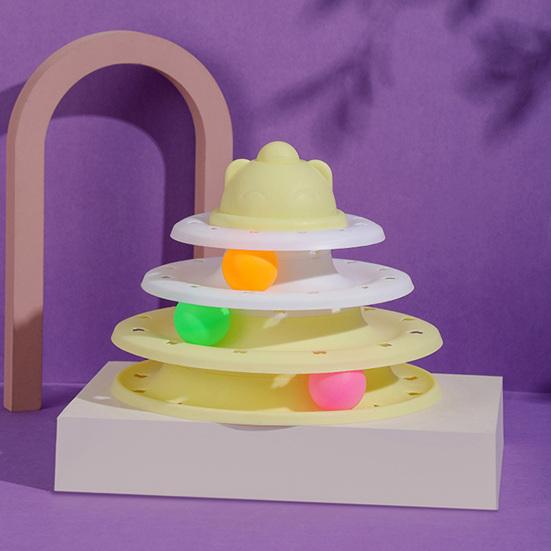 Кошачьи дорожки, игрушечная креативная 4-уровневая развлекательная тарелка, игровая игрушечная башня, треки