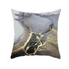 Nordic Marble Pattern Gold Edge Printed Peach Skin Pillow Cover Watercolor Ink Pattern Home Bedroom Pillow Cushion Cover