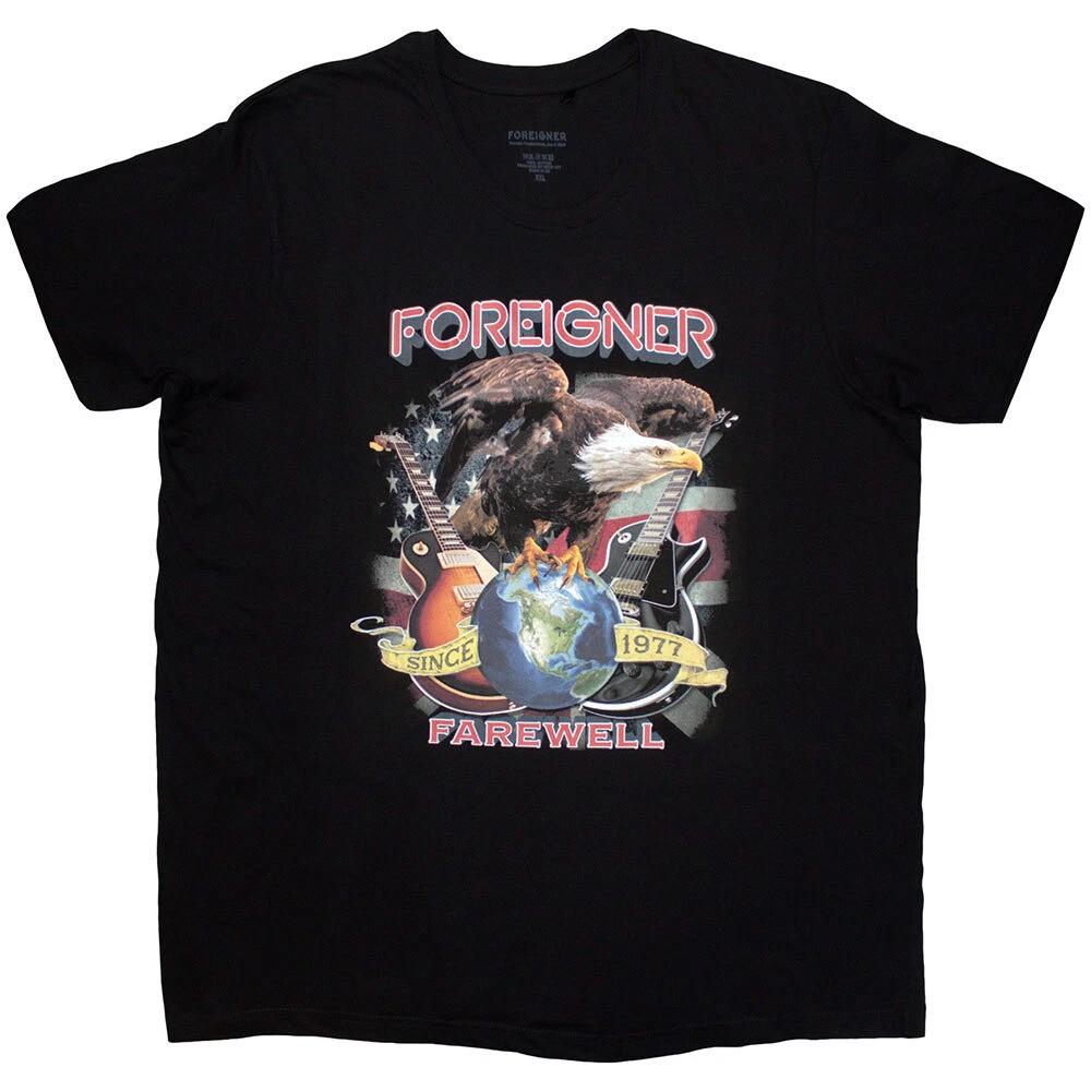 Foreigner Unisex T-Shirt: Farewell Eagle (Large)