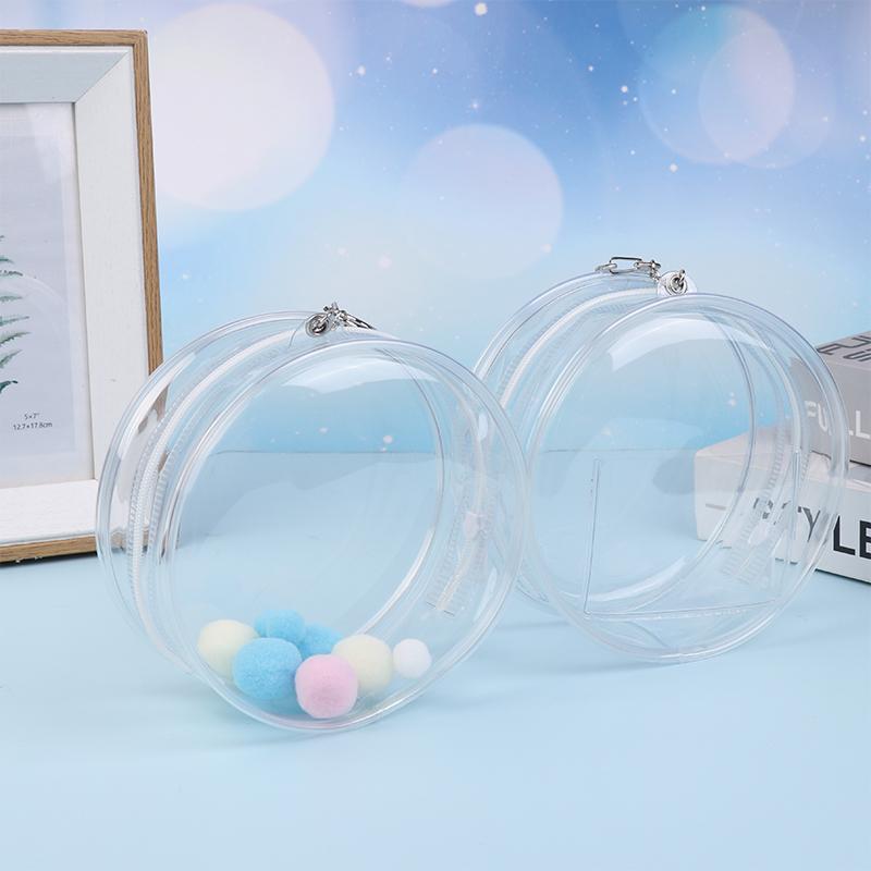 Сумка для хранения Baby Three Kimmon, плюшевая кукла Laboo, сумка для ключей из ПВХ, подвеска, прозрачный круглый чехол для куклы на молнии