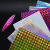 MNFT 12Pcs DIY Hard Bait Sequins Holographic Lure Fish Skin Sticker Self Adhesive Rainbow Change Color Film Fly Tying Material