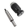 Drill Chuck Self Tighten Drill Chuck 1-16mm Capacity 45# Steel Self Tighten Keyless Lathe Drill Chuck with MT3-B18 Taper Arbor