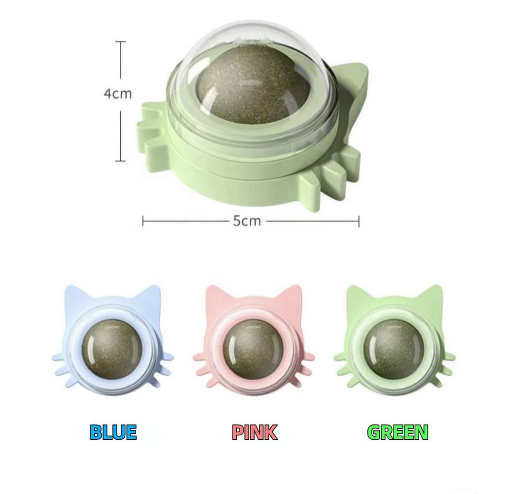 Catnip Balls Funny Lickable Cat Snack Catnip Balls Kitten Playing Chewing Cleaning Teeth Toy For Small Medium Cats Pet Supplies