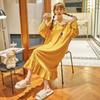 Pajama Dress Women's New Spring and Autumn Princess Style Pure Cotton Long-sleeved Pajama Dress Pajamas Home Wear