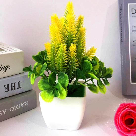 1шт искусственный цветок трава в горшке бонсай гостиная офис сад стол декор