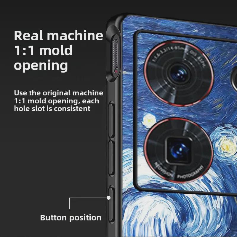 Nubia Z50S Pro/Z60S Pro Leather Anti-Fall Protective Case, Limited Edition, Spliced Design