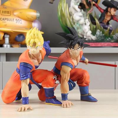 Фигурки персонажей Dragon Ball высотой 16 см: Сон Гоку со сломанной рукой, Сон Гохан, фигурки из ПВХ, коллекционные декоративные игрушки, подарки.