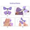 10Pcs Magic Flying Butterflies Wind Up Toy In The Sky Bookmark Greeting Cards Rubber Band Powered Kids Magic Props Surpris Gift