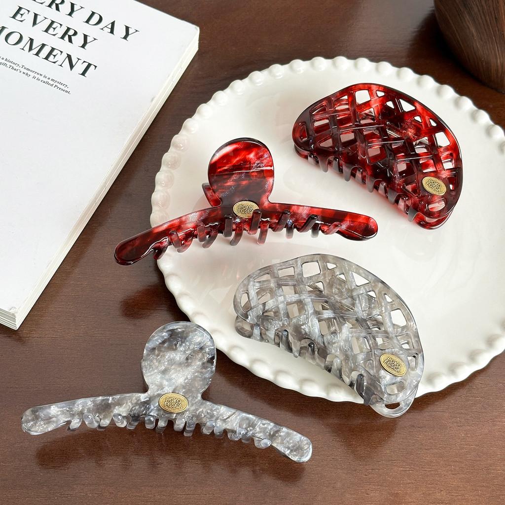 Acetate Chic Handmade Hair Claw Clips For Effortless Updos In Fashionable Colors