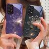 Яркий темно-фиолетовый лотос для Samsung Galaxy S10 4G S20 11E 30 S21 21Fe 22 S24 Pro S23 Ultra 5G S8 S9. Чехол из закаленного стекла.