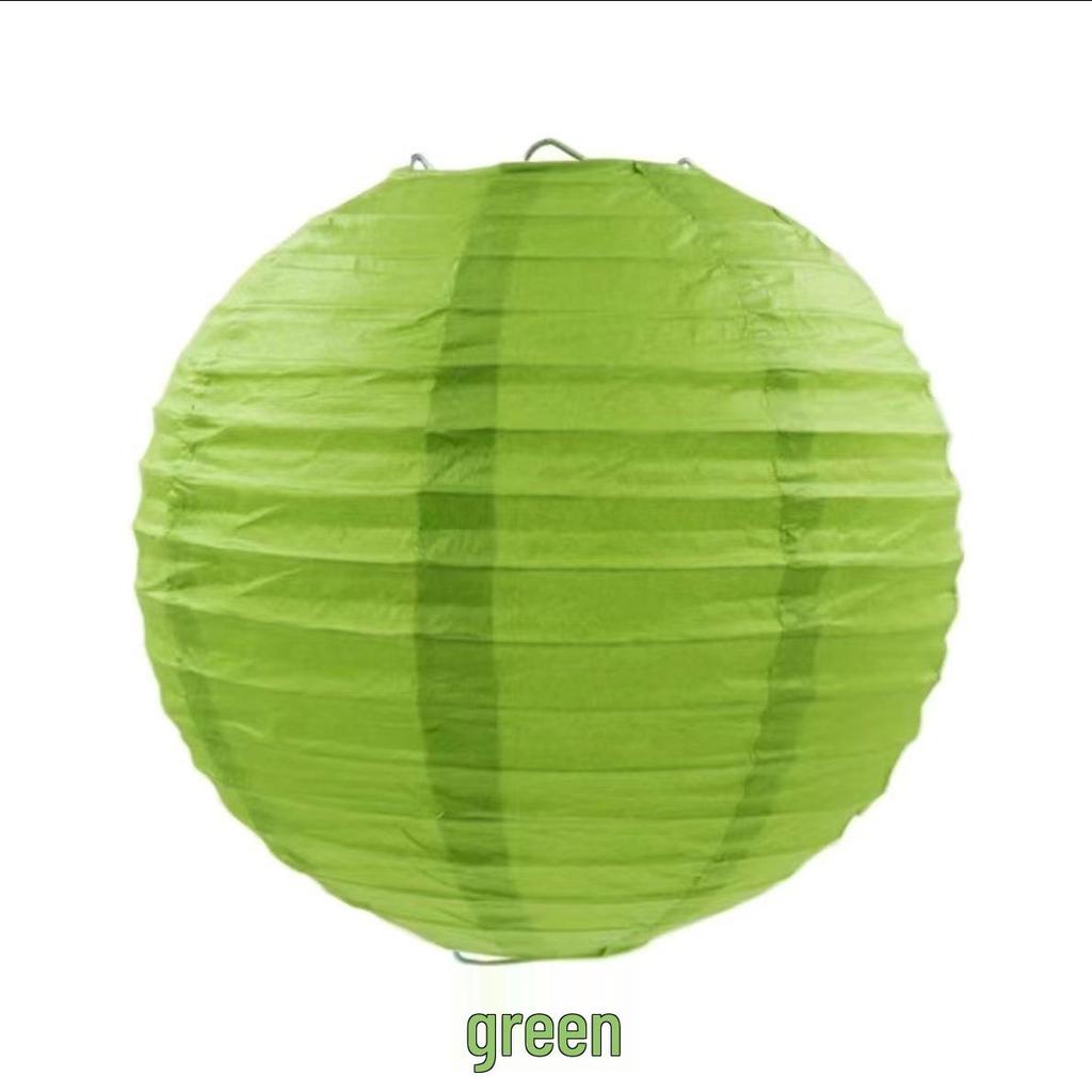 Однотонные круглые бумажные фонарики для украшения свадебного зала