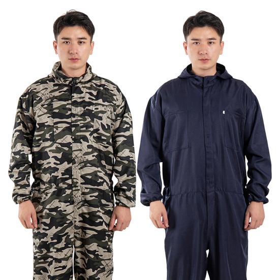 Застежка-молния, полиэстер, отличный водонепроницаемый автомобильный ремонтный цех, мужской комбинезон со шляпой, цельный комбинезон