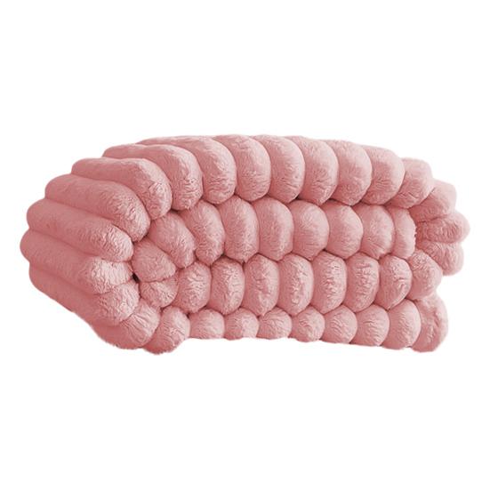 Kids Throw Blanket Super Soft Imitation Rabbit-Fur Flannel Blanket Living Room Warm Blanket Home Decor