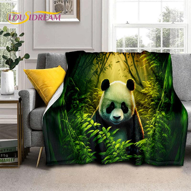 3D Dream Animal Cartoon Panda Милое одеяло, мягкое покрывало для дома, спальни, кровати, дивана, пикника, путешествия, офиса, покрывало, детский подарок