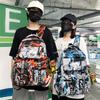 Школьная сумка новый студенческий рюкзак женский корейская версия тренд граффити средняя школа кампус школьная сумка большая вместимость сумка для компьютера