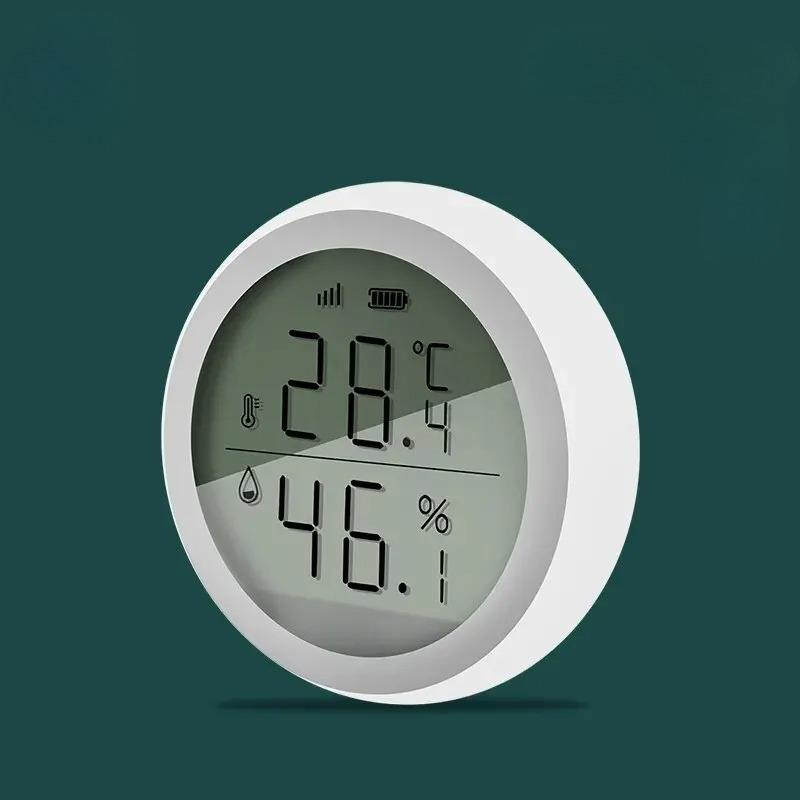 Умный термометр Tuya ZigBee - Датчик температуры и влажности в помещении с ЖК-дисплеем, совместимый с Alexa и Google Home