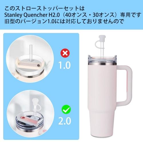 Stanley Straw Covers & Spill Stoppers, Set of 6 (Version 2.0 Compatible), Fits 30oz & 40oz Straws, Dust-Proof, Fixed Straws for Travel, Camping, Busin