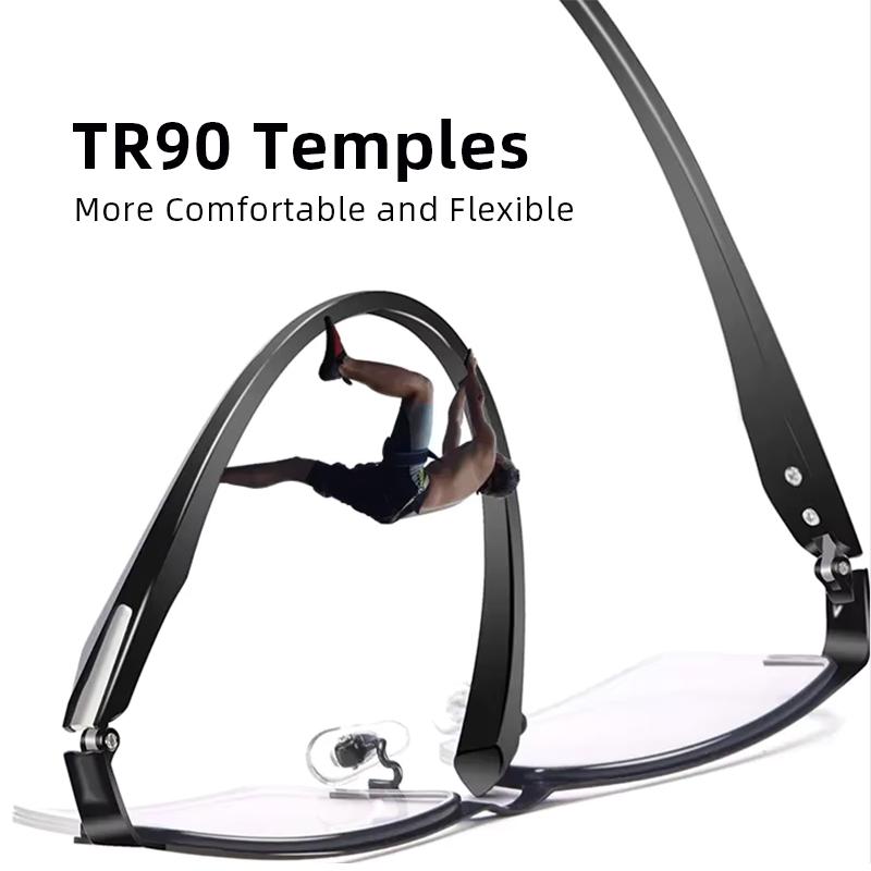 Прогрессивные мультифокальные очки для чтения для мужчин и женщин, полуоправа для бизнеса, фотохромные очки, очки с защитой от синего света