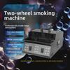 Double Wheel LED Smoke Bubble Machine for Weddings and Events