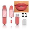 CmaaDu Face Lipstick, Red Lip Gloss Two -in -one Matte Cup Is Easy To Color