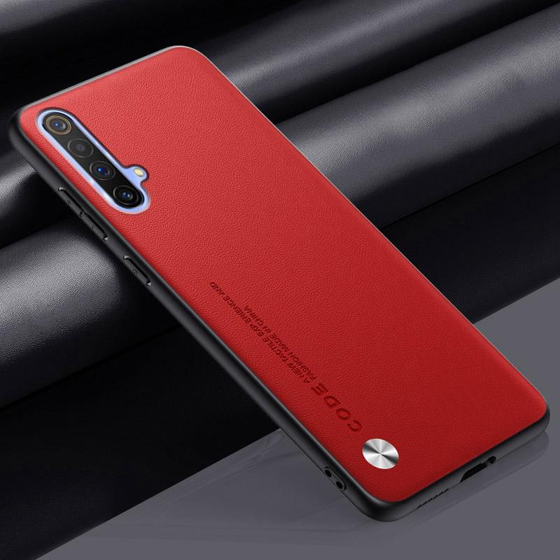 Роскошный чехол из искусственной кожи для Realme X3 SuperZoom, задняя крышка, матовый силиконовый чехол для телефона с полной защитой для Realme X50 5G RealmeX3