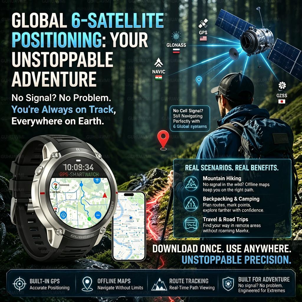 2026-Самые точные GPS-смарт-часы Офлайн-карты Загрузка Компас Отслеживание 170+ Спортивных режимов Водонепроницаемость 5ATM Тактический Спортивный умный браслет Подарок мужчине